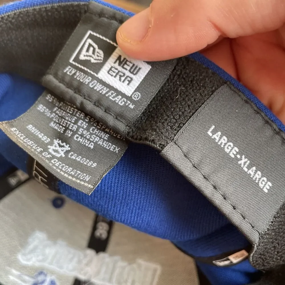 NWT New Era 39Thirty Stretch Hat; L - XL; Los Angeles Dodgers World Series 2018